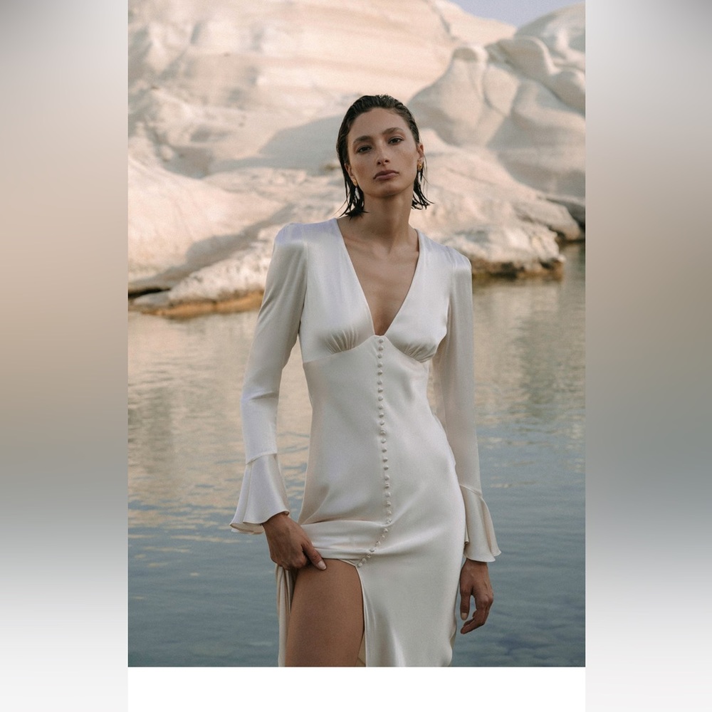 Shona Joy La Lune Bias Midi Dress